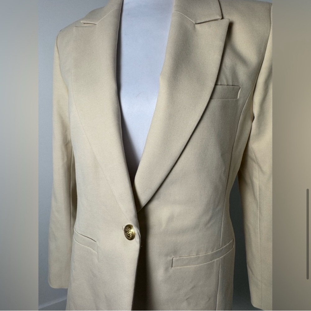Alice + Olivia Billie Elbow Patch Boxy Blazer/Size Small - Picture 9 of 15